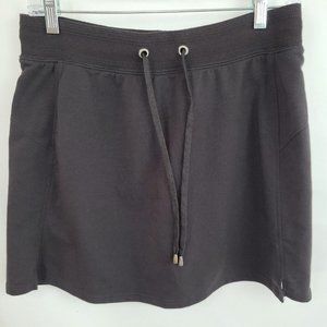 green tea Medium Skort Brown Knit Stretch Drawstring Tennis Golf Cotton Blend